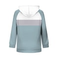 thumbnail image 7 of Oplxuo Hoodies for Women Color Block Hooded Sweatshirt Basic Zip-Up Jersey Jacket Long Sleeve Top with Pockets Plus Size, 7 of 7