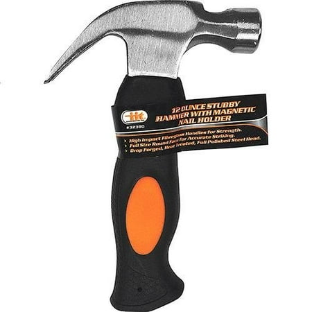 

2 Pack IIT 32380 12 Oz Stubby Hammer - Magnetic Nail Set Lifetime Warra