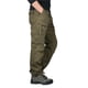 thumbnail image 4 of Pantalones largos de algodón para hombre, multibolsillos, cintura elástica, resistentes al desgaste, pantalones largos para hombre, 4 of 5
