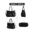thumbnail image 2 of Deago Tote Bag for Women PU Leather Shoulder Handbags Fashion Hobo Crossbody Bags Bucket Purse with Adjustable Shoulder Strap (Black), 2 of 9