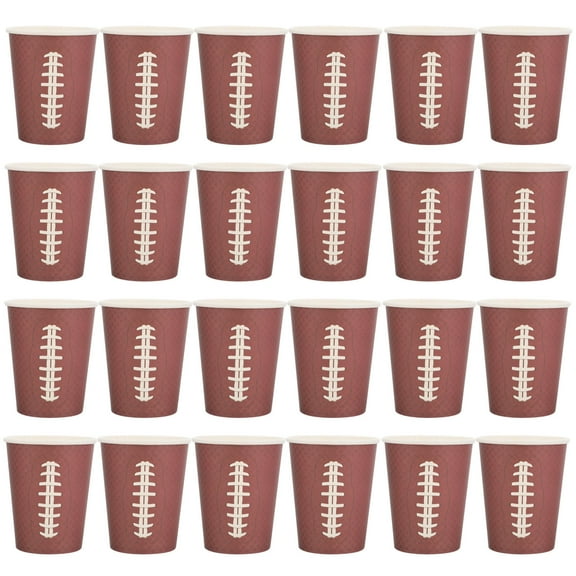 WRISTBIQUE Brown Paper Cups for Decoration Disposable Drinking Cups with Good Shape and Stable Design 24Pcs