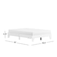 thumbnail image 5 of Hillsdale Furniture Casey Full Wood Platform Bed, White, 5 of 17