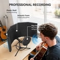 thumbnail image 4 of HOMCOM Foldable Studio Microphone Isolation Shield with Pop Filter, Stand, 4 of 10