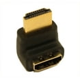 thumbnail image 2 of HDMI Male to Female 90 Degree Angle Adapter, Upward Facing, Gold Plated, 2 of 2