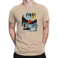 thumbnail image 2 of First Light Fly Fishing Landscape Men's Natural T-shirt, 2 of 3