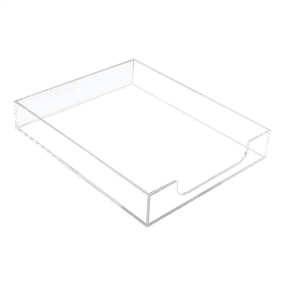 Acrylic Letter Tray Paper Organizer, Transparent Desktop Organizer Stackable Accessory