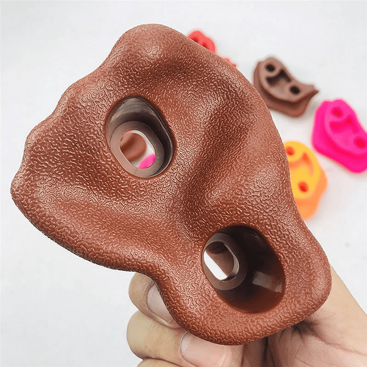 30Pcs Mixed Color Plastic Children Kids Rock Climbing Wood Wall Hand Feet Holds Grip Kits with Screws