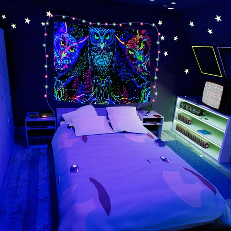 Black hotsell light bedroom