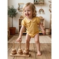 thumbnail image 5 of BemeyourBBs Newborn Baby Girls Summer Clothes Bubble Romper Outfit Puff Short Sleeve Peter Pan Doll Collar Bodysuit Jumpsuit Playsuit, 5 of 9