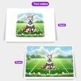 thumbnail image 2 of Happy Easter Hello Spring West Highland White Terrier Playing Football 7x5in Folded Greeting Card Westie Westy Dog Lover Single Note Card with Envelope - 13003, 2 of 5