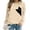 A-Beige2931, variant on Wxolcjlv Women's Peeking Cat Print Sweatshirt Relaxed Cut Long Sleeve Shirts