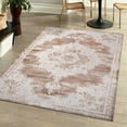 thumbnail image 4 of JONATHAN Y MODERN PERSIAN 8 x 10 Area Rug, Alhambra Ornate Medallion - Brown/Cream, MDP400B-8, 4 of 12