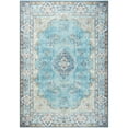 thumbnail image 4 of Cydiria Elegant Floral Traditional Faux Wool Area Rug, 8' x 10', Blue, 4 of 4
