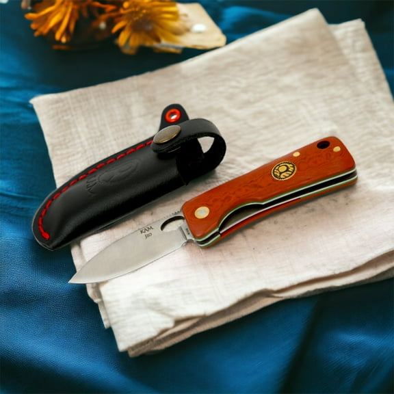 Kam Knife – J10 4116 Steel Red Inlay Handle Pocket Knife Kam Knife – J10 4116 Steel Red Inlay Handle Pocket Knife