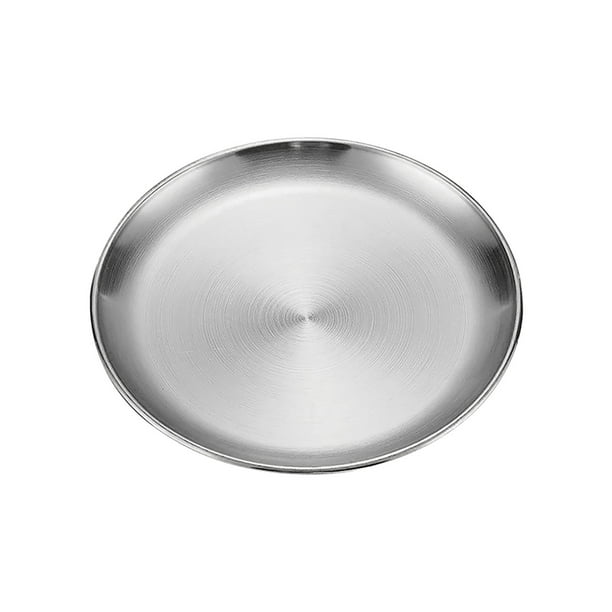 Suministros de cocina, platos, utensilios de cocina, juego de utensilios de cocina, platos de barbacoa de acero inoxidable engrosados, discos, platos para pasteles, platos de postre occidentales y pla