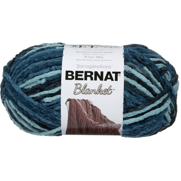 Bernat Blanket Teal Dreams Yarn - 2 Pack of 300g/10.5oz - Polyester - 6 Super Bulky - 220 Yards - Knitting/Crochet