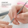 thumbnail image 3 of Professional Cuticle Pusher and Spoon Nail Cleaner | 5 Pack | Dual Sided Stainless Steel Pusher and Nail Cleaner | For Nail And Cuticle Care | by Beauty Tools, 3 of 5