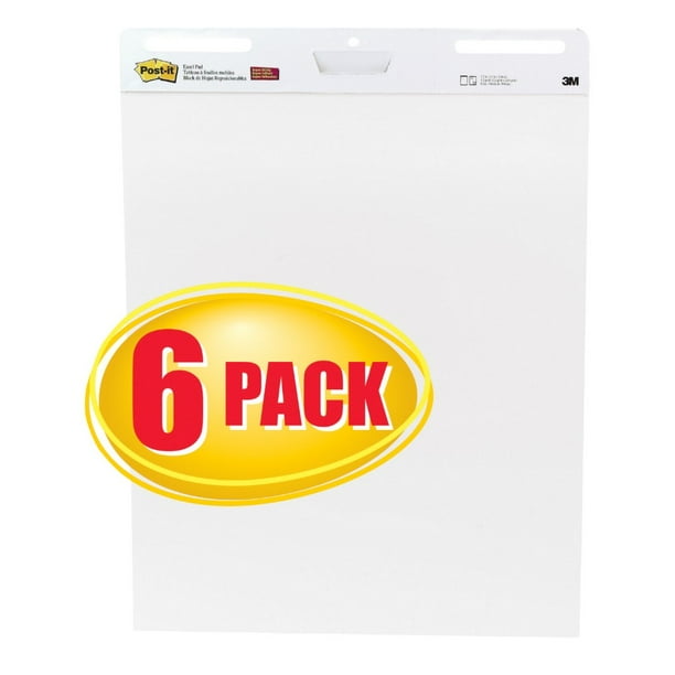 Sticky note Self Stick Easel Pad, 30 Sheets Pad Pack Of 6 Walmart