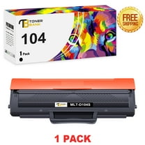 Toner Bank Compatible Toner Cartridge Replacement for Samsung MLT-D104S High Yield (Black, 1-Pack)