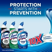 Lysol Power Toilet Bowl Cleaner Gel Disinfect 24 oz, 2 Pack