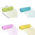 thumbnail image 2 of Poly Deco Mesh 10 inch x 10 Yards Each Roll, Metallic Foil Mesh Robbin Green/Gold/Pink/Blue Set for Festival Wreaths, Swags, Craft, Party and Decorating Supplies - 4 Rolls, 2 of 7
