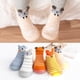 thumbnail image 2 of Zapatos de primeros pasos para bebé, niño y niña, calcetines de suela de goma suave con animales de dibujos animados, botines antideslizantes de punto, 2 of 4