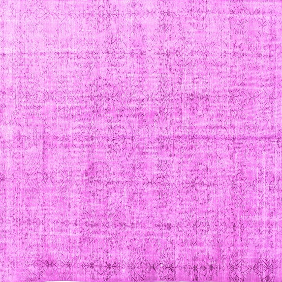 Ahgly Company Indoor Square Persian Pink Traditional Area Rugs, 3' Square