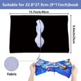 thumbnail image 2 of 1pc Cat Shape Polyester Book Covers Elastic Notebook Wraps Rectangle 400x250mm, 2 of 6