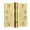 Gold, variant on Baldwin 1041.044.INRP 4" X 4" Solid Brass Square Corner Ball Bearing Mortise Hinge - Brass