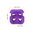 thumbnail image 2 of Cord Locks, Oval Spring Toggle Stopper for Drawstring Bag Shoelaces, Purple 30 Pack, 2 of 5