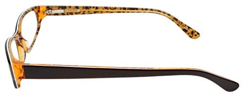 Calabria Viv 725 Designer Reading Glasses in Brown-Leopard ; +1.50