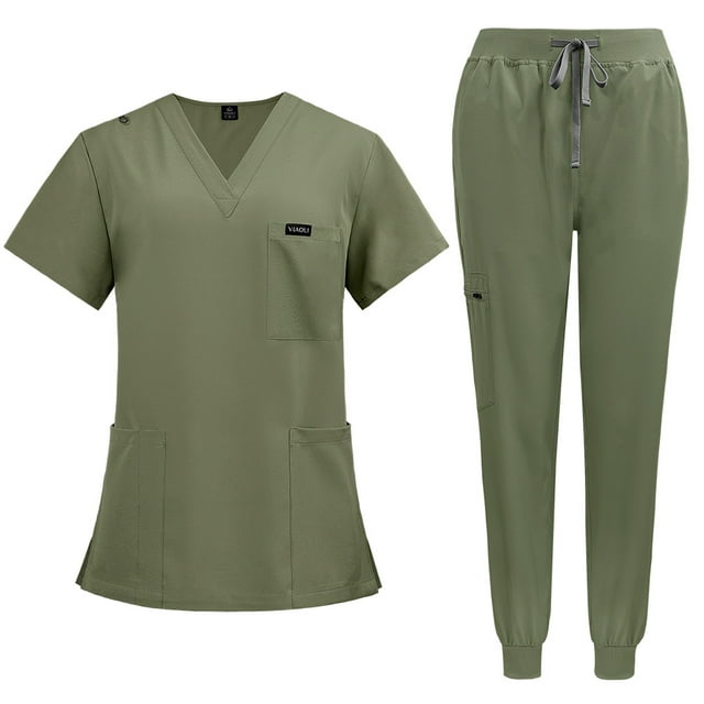 Ropa de manga corta para el lavado de manos en color para sala de operaciones, ropa de enfermera para el manejo de la piel de mujer, ropa de aislamiento para cirujanos, monos