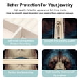 thumbnail image 3 of Bear Travel Portable Square Decorative Box with Necklace Holder and Jewelry Organizer - Ideal for Rings, Earrings, Necklaces, Bracelets - Suitable for Girls and Women, 3 of 6