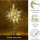 thumbnail image 3 of Estrella poligonal de 17 puntas para árbol de Navidad, decoraciones de estrellas, decoraciones para ventanas, adornos, utensilios de cocina de hierro forjado con luz esquí esquí Gafas de esquí, 3 of 5