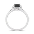 thumbnail image 4 of Everly Women's Sapphire and Diamond 10K White Gold Engagement Ring, 4 of 6
