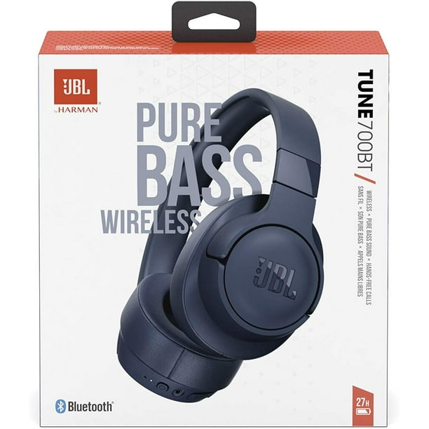 JBL TUNE 700BT Wireless Bluetooth OverEar Headphones Blue Walmart