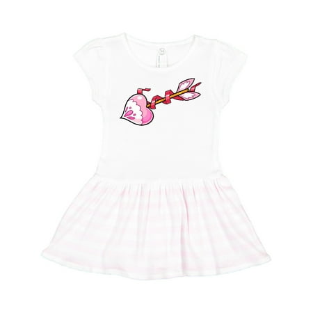 

Inktastic Pink Heart Arrow Gift Toddler Girl Dress