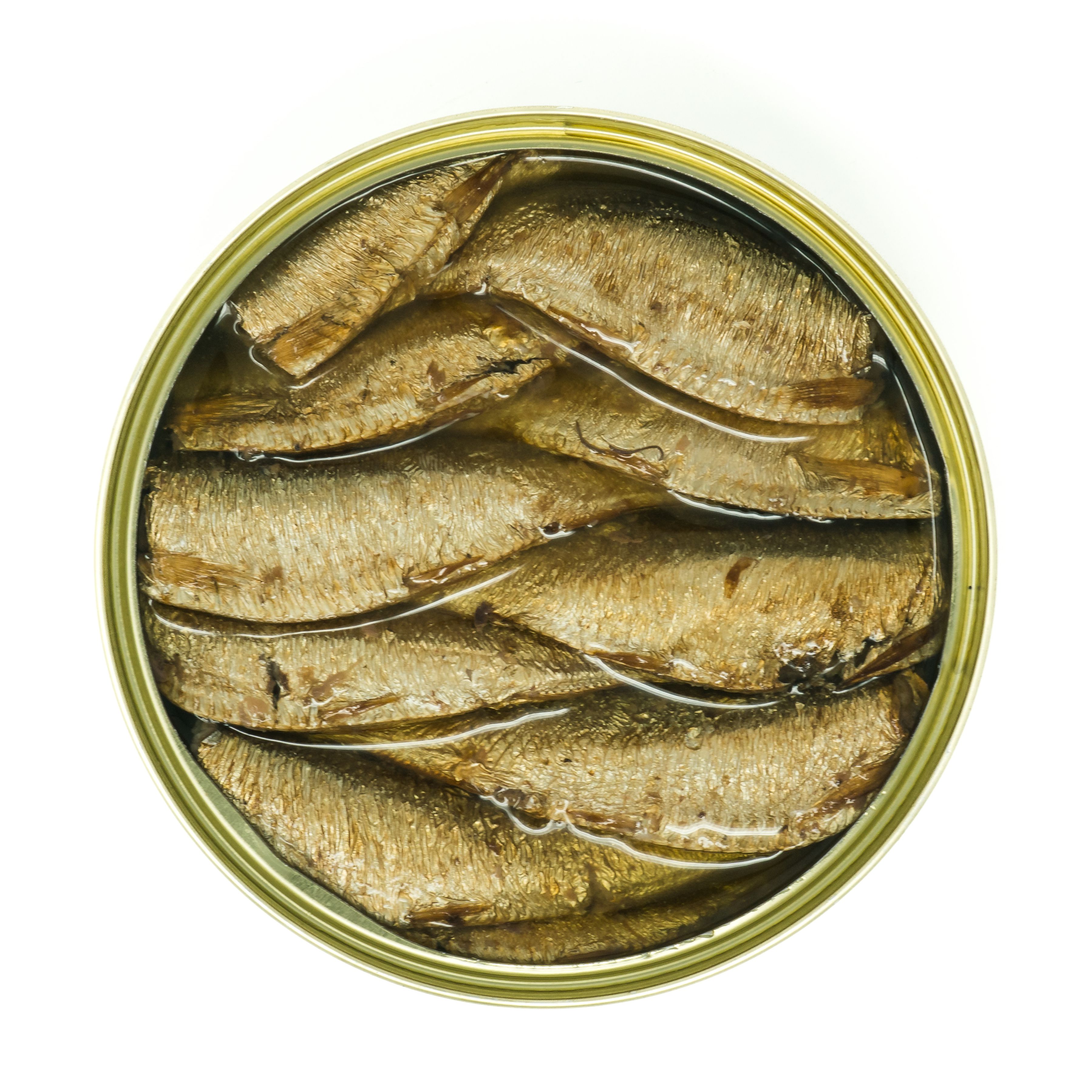 Grilled Catch Brisling Sardines Smoked in Oil, Riga Sprats 5.6 oz (Pack of 12)