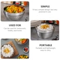 thumbnail image 5 of Stainless Steel Mixing Bowls Double- walled Insulated Metal Snack Bowls Soup Bowls Heat Insulated Bowl Multipurpose Bowls, 5 of 6