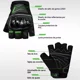 thumbnail image 5 of Guantes Protectores De Motocicleta Medio Dedo Moto De Kusek, 5 of 8