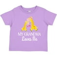 thumbnail image 3 of Inktastic Grandma Loves Me Girls Giraffe Granddaughter Girls Toddler T-Shirt, 3 of 5