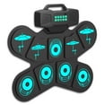 thumbnail image 6 of Drum Kits with Headphone Jacks, Built-in Speaker Drum Pedal Drum Stick Drum Pads, 6 of 20