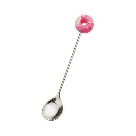 

Fall Decor Stainless Steel Sweet Donut Dessert Fork Coffee Spoon And Stirrer