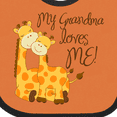 thumbnail image 4 of Inktastic My Grandma Loves Me Boys or Girls Baby Bib, 4 of 4