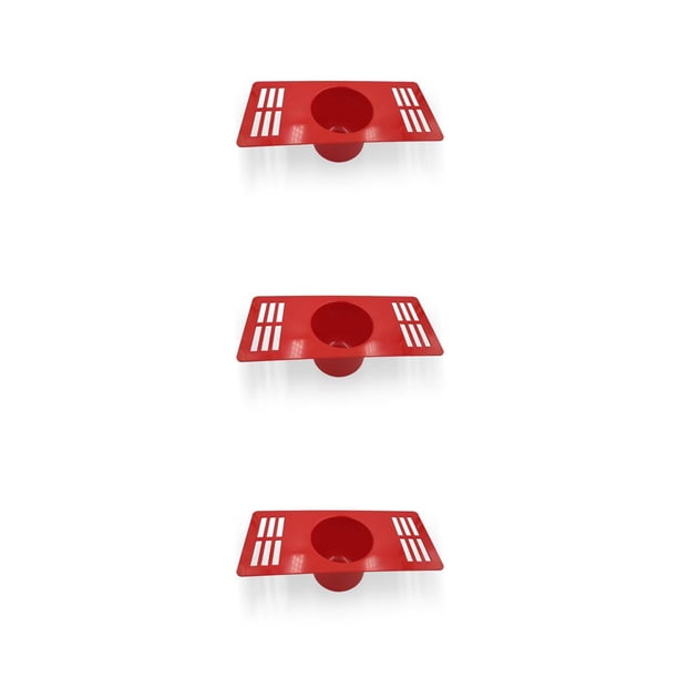 Vogacara Golf Putting Cup Floor Plastic Practice Hole Cover Golfer Trainer Golf Skill Training Aid Home Office Yard Sports rojo 3piezas Vogacara CBP189034