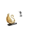 thumbnail image 6 of 2 Pieces Swan Knight Figurine Statue Resin Material Decorative Collectible for Living Room Office Tabletop, 6 of 8