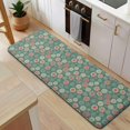 thumbnail image 5 of Green Christmas Floral Pattern Kitchen Rug Mat,Kitchen Runner Rugs Non Skid Washable,Decorative Kitchen Floor Mats for Kitchen,Sink,Laundry,17"x47.2", 5 of 7
