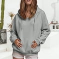 thumbnail image 2 of Godom Women Hoodies Oversized Fleece Long Sleeve Comfy Casual Basic Pullover Sweatshirts 2025 Fall Outfits Y2K Clothes, 2 of 7
