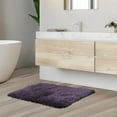 thumbnail image 3 of Nestl Super Soft Shaggy Bath Rug, Absorbent Bathroom Rug, 17" x 24", Purple, 3 of 6