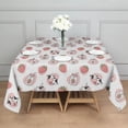 thumbnail image 3 of White Cow Strawberry Jar Pattern Square Tablecloth,Waterproof Square Table Cover,Wipeable Spillproof Washable Table Cover for Home Kitchen Party Decor 52"x52"(132x132cm), 3 of 6